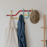 Cabideiro Ganchos de Parede Subway Metrô Colorido Umbra - 58 cm - Ela Decora